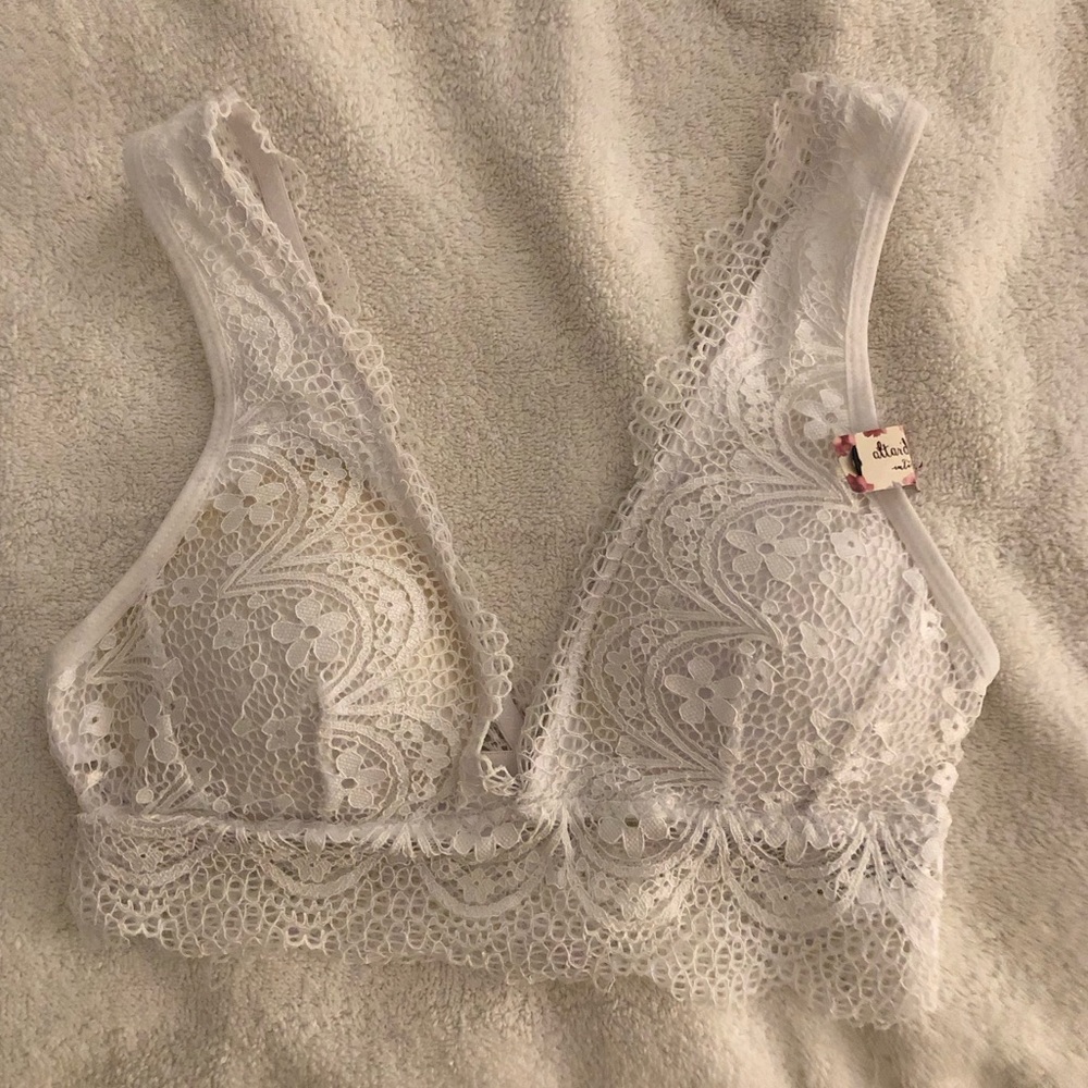 Altar’d State White Lace Padded Bralette